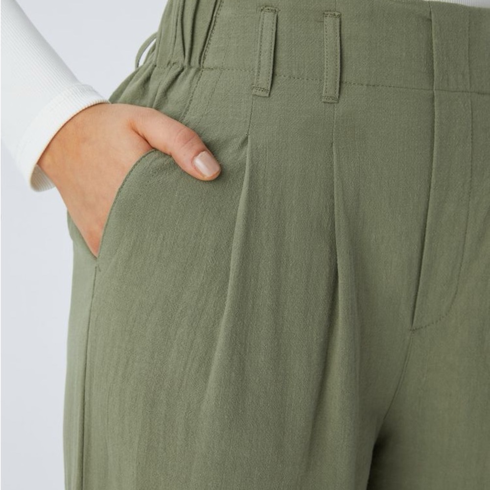 HALARA High Waisted Pocket Wide Leg Casual Linen-Feel Pants NWT! size small - Picture 3 of 7
